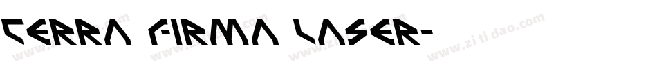 Terra Firma Laser字体转换